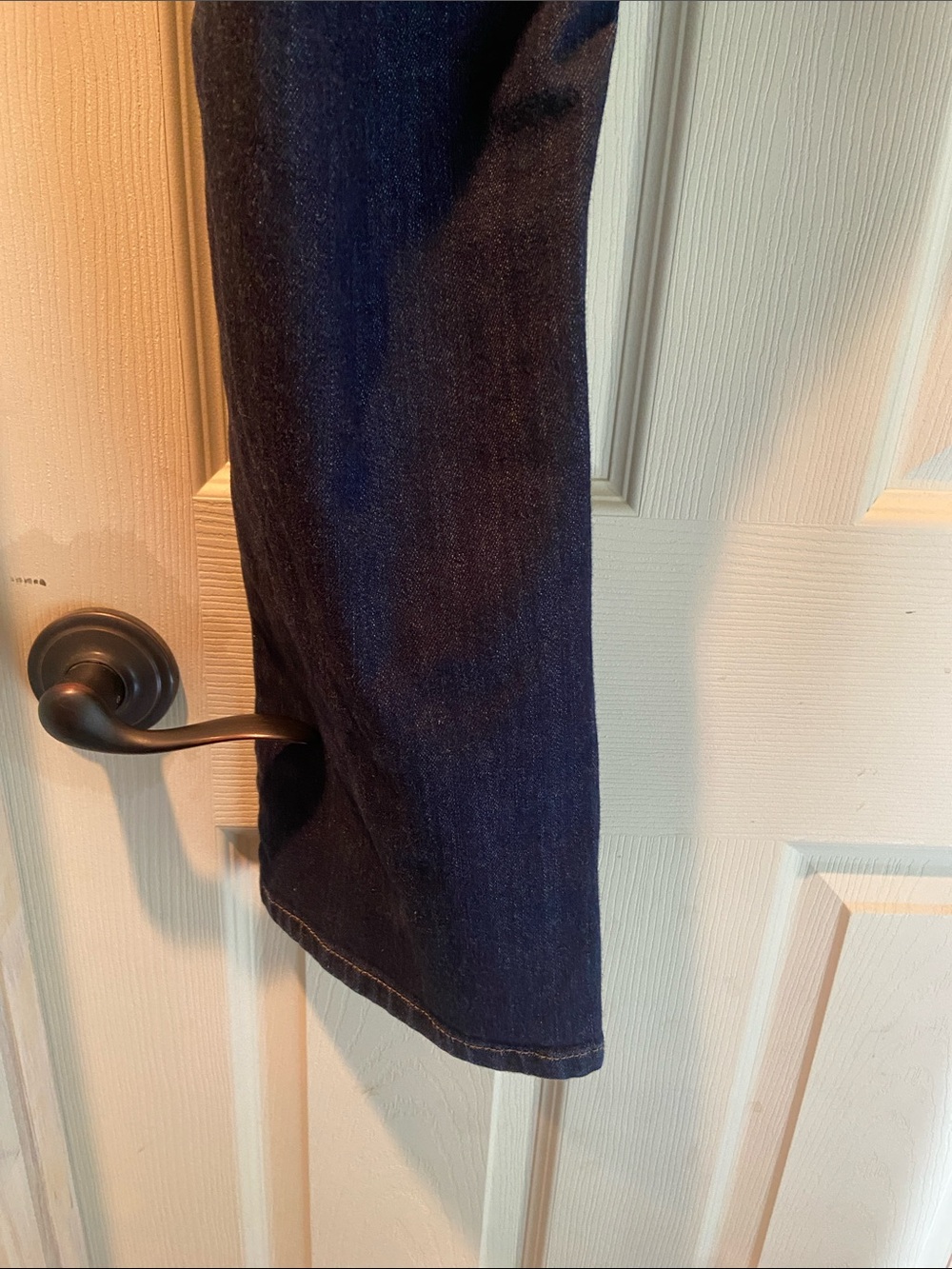 St. John's Bay Dark Blue Straight Leg Jeans - Picture 6 of 6